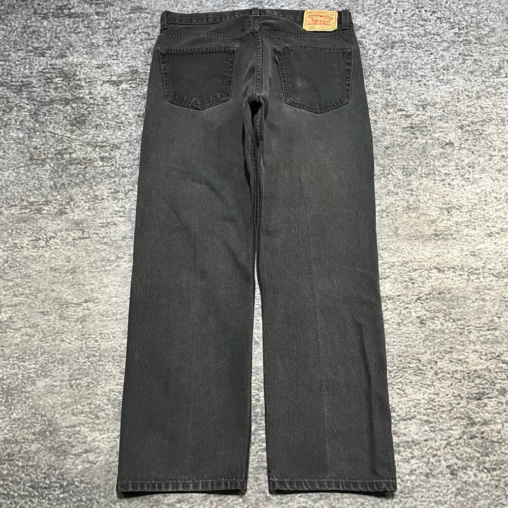 Vintage Levi's 505 Jeans Mens‎ 34x30 Black 2000s Regular Fit Denim
